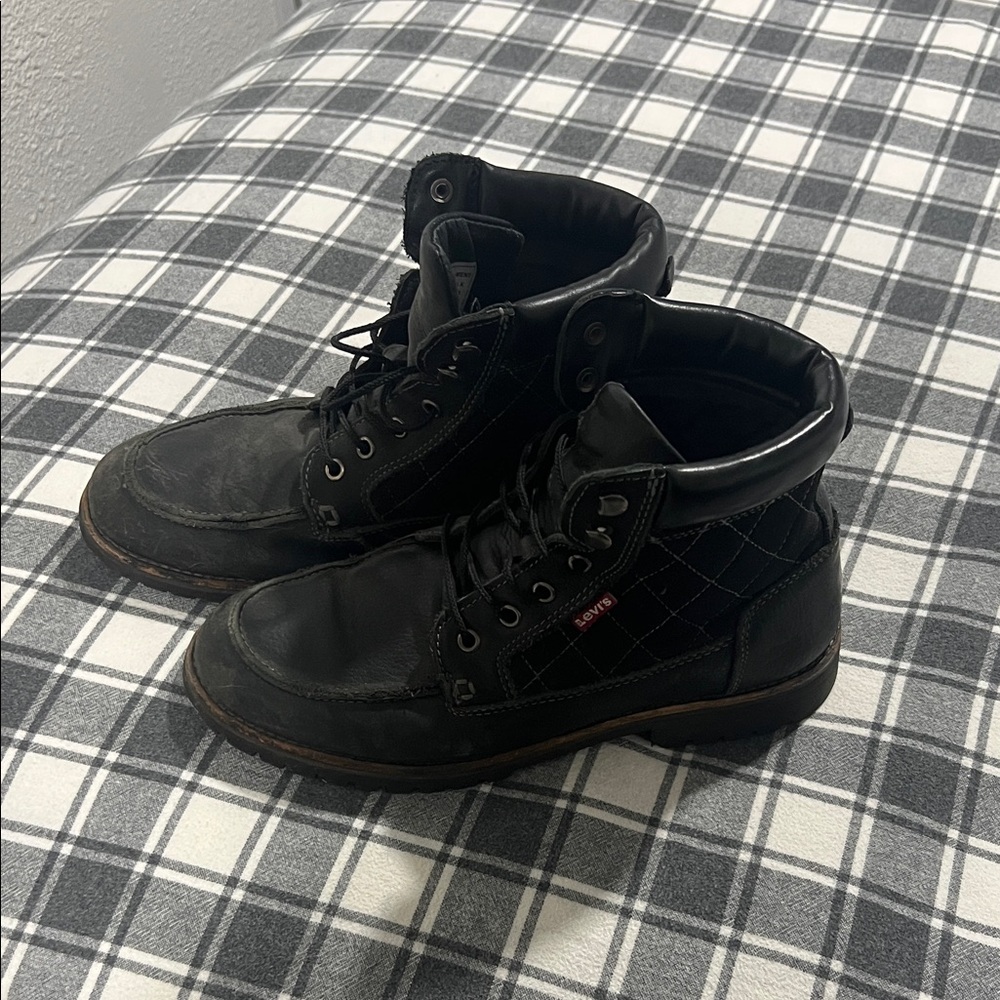 Levi's Men's Black Leather Boots